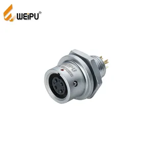 Fabricante de China Weipu 3A AC IP67 conector de cable en línea de metal de empuje rápido conector de cable eléctrico