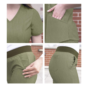 ขายส่งขัดพยาบาลเครื่องแบบฉลากส่วนตัวบริษัทมะเดื่อผู้หญิง Hospital_uniforms - Product Image 3