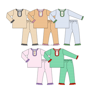 Conjunto de Pijamas de Algodón y Elastano con Estampado Navideño de Halloween Personalizado para Niños, Pantalones Cómodos de Manga Larga, Ropa de Dormir Infantil - Product Image 3