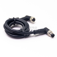 Câble de connecteur de moulage étanche M8 3 4 5 6 8 câble à double extrémité mâle femelle droit/coudé câble de capteur étanche M8