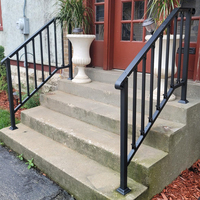 Rampe d'escalier moderne en acier galvanisé à angle réglable pour villa, extérieur, grande capacité de charge, pour balcon, véranda, terrasse
