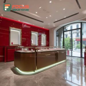 Mostrador de Exhibición de Joyería de Lujo, Vitrina de Metal para Tienda de Joyería - Product Image 2