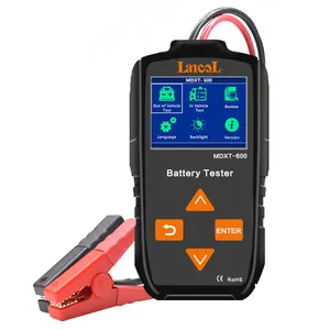 Atacado bateria digital tester analyzer-Verificador do sistema de bateria MDXT-600, 12v 24v, analisador digital de bateria automotiva