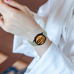 สายรัดข้อมืออัจฉริยะสำหรับ Samsung <span class=keywords><strong>Galaxy</strong></span> <span class=keywords><strong>Watch5</strong></span>/4 40มม. 44มม. สองสีสายนาฬิกาซิลิโคนแนวสปอร์ต - Product Image 6