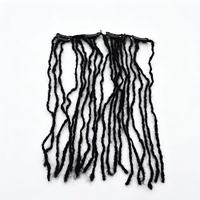 Ekstensi Rambut Mikro Locs Clip 0,1cm 100% Rambut Asli Manusia, Ekstensi Rambut Inter Locs Custom untuk Salon Grosir