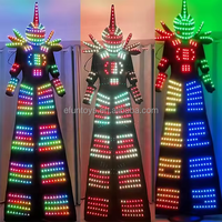 Funtoys MOQ 1 PCS Costume LED Lumineux pour Soirée Rave, Tenue de Fête Hora Loca, Vêtements LED, Costumes Robot LED
