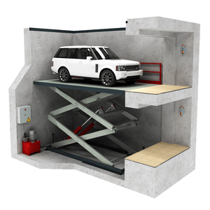 3000Kg 4000Kg 5000Kg Garasi Bawah Tanah Hidrolik Stasioner Angkat Mobil Vertikal Garasi Rumah Angkat Gunting Mobil - Product Image 1