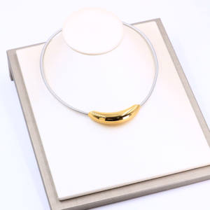 Классический дизайн нержавеющая сталь локоть магнитное свадебное золото/серебро ожерелье серьги браслет кольцо 4 шт. комплект ювелирных изделий оптом - Product Image 5