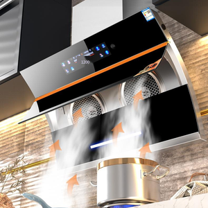 Campana Extractora Curva para <span class=keywords><strong>Cocina</strong></span>, Succión Lateral, 15m/min, Alta Potencia de Extracción, Montaje en Pared, Limpieza Automática - Product Image 5