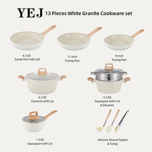 Juego de 13 Piezas de <span class=keywords><strong>Ollas</strong></span> y Sartenes de Hierro Esmaltado Dessini para Cocina y Camping, con Mango Desmontable, Accesorios de Cocina - Product Image 4