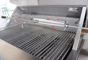 Cocina Exterior Comercial de Acero Inoxidable, Mesa de Barbacoa para Exteriores, Cocina Exterior a Gas, Sin Humo, Fácil de Montar, HNS-B4-R Ou - Product Image 5