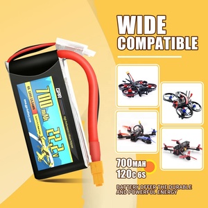 Công suất cao OEM Lithium Ion Polymer Pin trường hợp khó khăn 120c 6S 22.2V 700mAh điều khiển từ xa trường hợp khó khăn Lipo RC Xe pin - Product Image 4