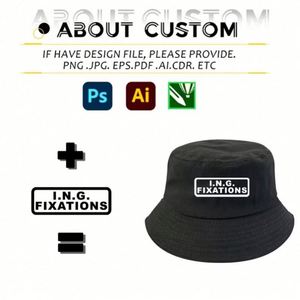 Custom Logo Cartoon Leaf Pattern Multi Color Unisex 100% Cotton Bucket Hat Summer Fishing Outdoor Daily Use - Product Image 2