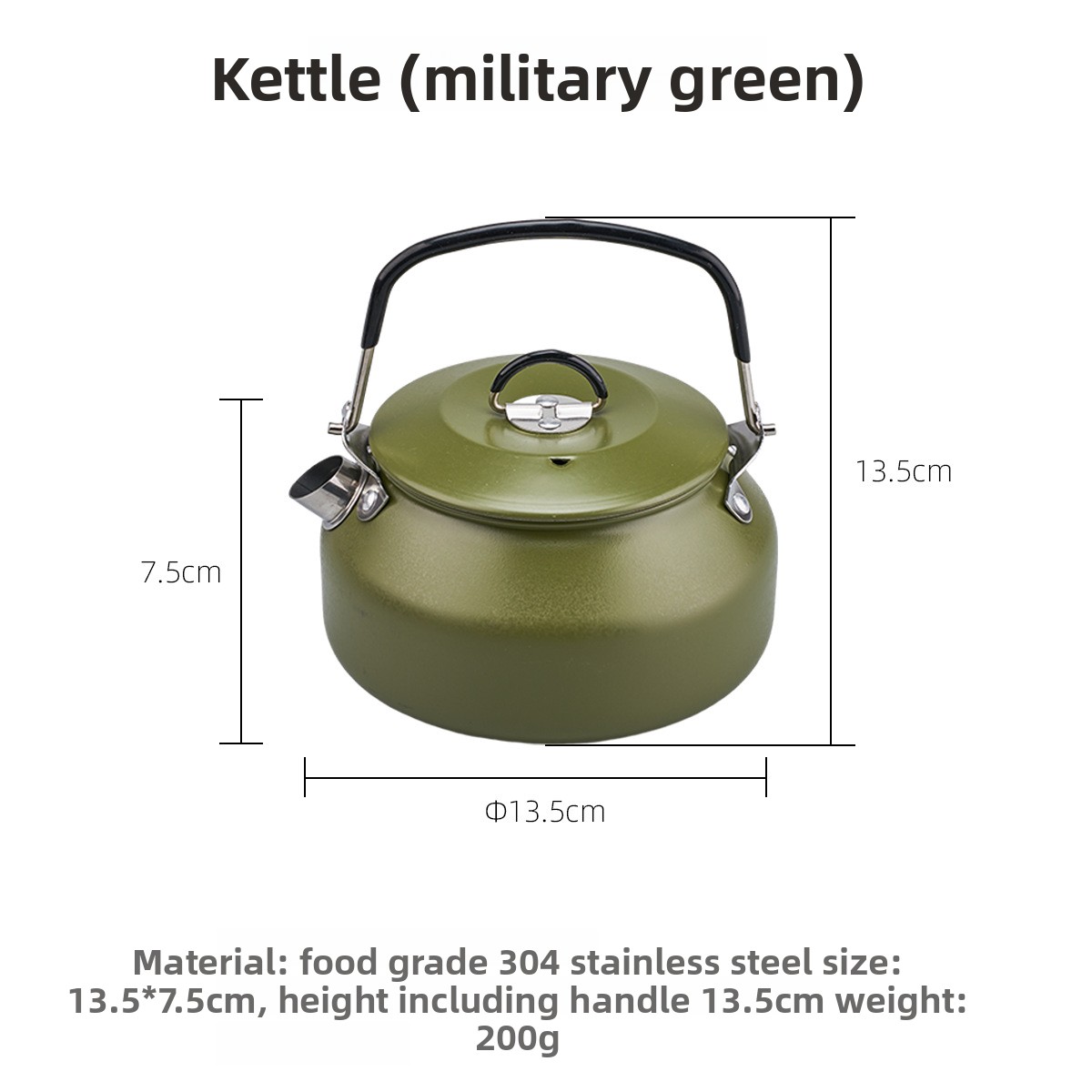 Green 13.5*13.5*7.5cm