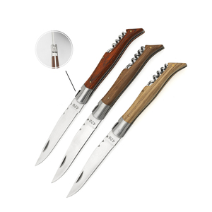 <span class=keywords><strong>Fabricant</strong></span> de couteaux sur mesure, <span class=keywords><strong>couteau</strong></span> de poche en acier inoxydable 2 en 1, ouvre-bouteille à vin, <span class=keywords><strong>couteau</strong></span> <span class=keywords><strong>Laguiole</strong></span> - Product Image 1