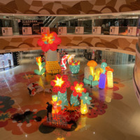 Décorations de scène pour festival lumineux, fête de la Saint-Valentin, éclairage LED, décoration de fleurs gonflables pour salle de musique, événement, fête