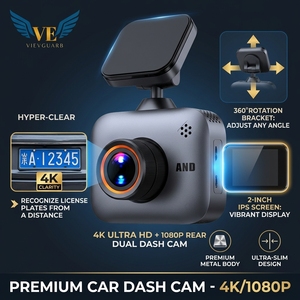 Dash Cam Registratore Video 4K per <span class=keywords><strong>Auto</strong></span>, Visione Notturna SONY STARVIS2 675, Wi-Fi 5GHz, GPS, Modalità Parcheggio 24h, <span class=keywords><strong>Telecamera</strong></span> Anteriore/Posteriore - Product Image 3