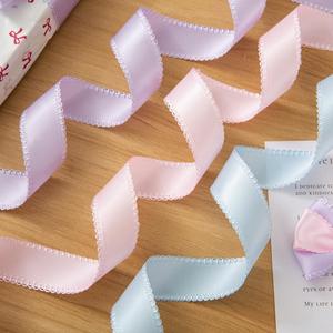 Ruban en polyester à bordure picot en stock, 1 cm, 1,5 cm, 2,5 cm, ruban à bordure picot pour nœuds, accessoires pour cheveux, accessoires vestimentaires - Product Image 3