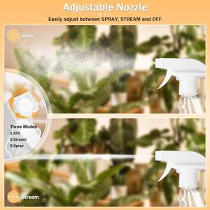 500ml 750ml 1L 25oz HDPE Clean Plastic Bottle Trigger Spray Bottle avec Finger Handle - Product Image 2