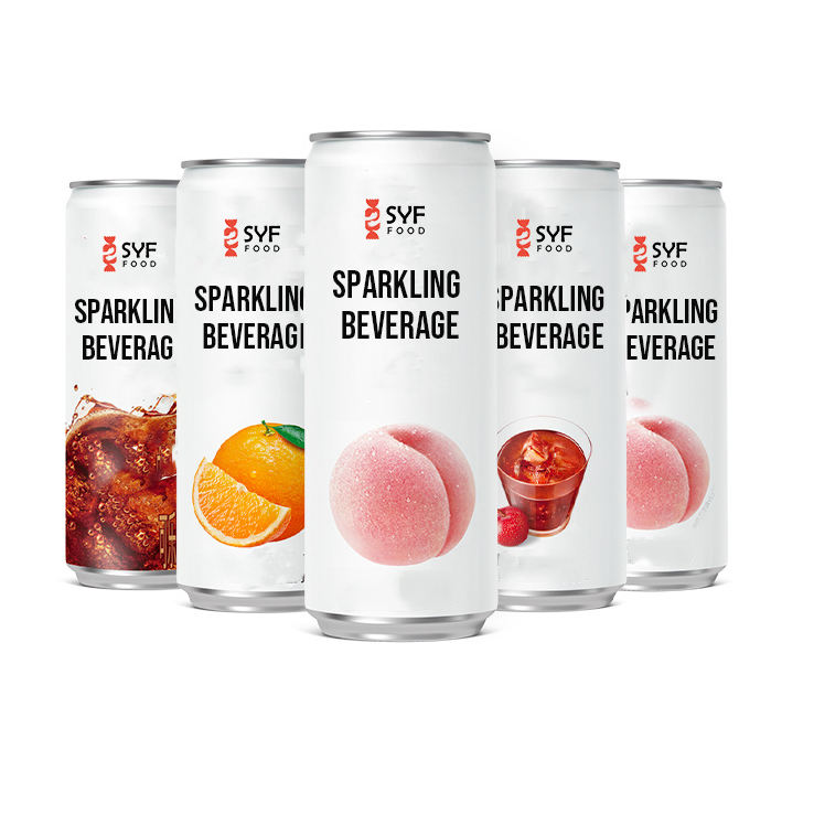 Sparkling Soda Sparkling Soft Drink 300ml Can, Fruity Flavor