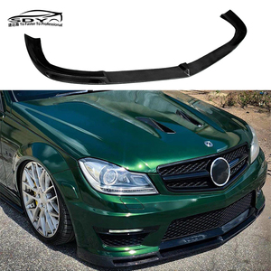 Lèvre avant en fibre de carbone style V <span class=keywords><strong>W204</strong></span> <span class=keywords><strong>C63</strong></span>, séparateur de pare-chocs avant pour Mercedes-Benz <span class=keywords><strong>W204</strong></span> Classe C <span class=keywords><strong>C63</strong></span> LCI - Product Image 2