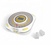 Boîte de rangement de pilules intelligente Bluetooth automatique OEM en ABS, distributeur de pilules, gobelets amovibles, 21 compartiments, verrouillage par clé, connexion à l'application LCD