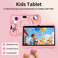 Tablette éducative pour enfants Mission Control Astronaut 7 pouces Android 12 2 Go MTK avec contrôle parental, moniteur, Wi-Fi, GPS, déverrouillage facial, Nouveau, en gros