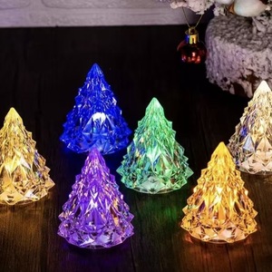 8cm <span class=keywords><strong>mini</strong></span> LED Nến điện tử ánh sáng cho Cây giáng sinh nhà hàng trang trí nội thất Acrylic đêm đèn pha lê nhân tạo bảng - Product Image 4