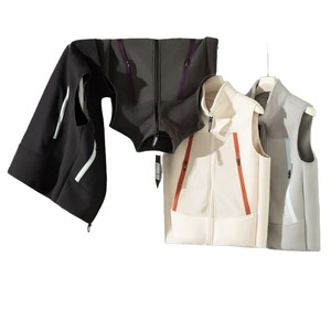 <span class=keywords><strong>Gilet</strong></span> polaire unisexe personnalisé avec logo, coupe-vent, thermique, chaud, col montant, pour activités de plein air, <span class=keywords><strong>gilet</strong></span> fonctionnel de protection corporelle - Product Image 3