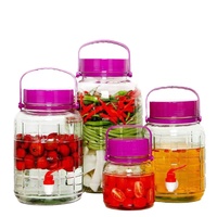 Stockage à domicile 1bL 2L 3L 5L 10L Distributeur de jus de boisson en verre de 2 gallons avec robinet