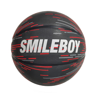 Smileboy - Ventes chaudes - Ballon de basket en caoutchouc pour entraînement en extérieur, tailles personnalisées 3, 5, 7, taille 6, avec logo imprimé - Fabricant en gros