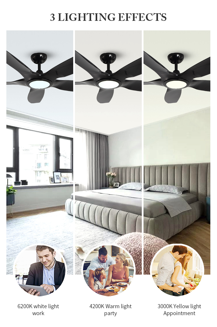 Breezelux smart decorative invisible bladeless chandelier ceiling fan with light led classic ceiling fans