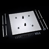 Ensemble de robinetterie de douche LED 2026 en acier inoxydable SUS 304 avec mitigeur à température constante et jets de 4 pouces