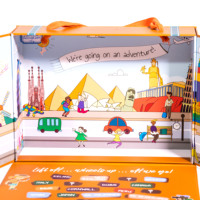Boîte de rangement de jouets de bonbons pour enfants, apparence délicate de dessin animé, boîte de rangement de jouets en papier, boîte de cadeau de noël personnalisée en carton à bas prix