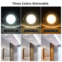 Spot lumineux intérieur rond encastrable à LED 5W SMD2835, 220V, 70-80mm, panneau en acrylique, Spot LED, Plafond