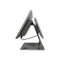 Sistema POS Táctil de Doble Pantalla de Aluminio de 15.6 Pulgadas, Windows 10, CPU I3, 2GB de RAM, 32GB de Memoria, Wi-Fi 6, Terminal Todo en Uno