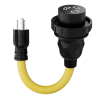 Adaptor Kabel Ekstensi Luar Ruangan Linsheng NEMA 5-15P Male ke L5-30R 30A Female untuk Daya Pantai Kelautan