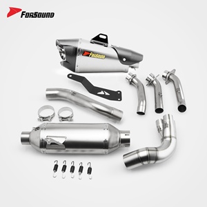 Système d'échappement complet Forsound MT09 en fibre de carbone véritable, silencieux MotoGP pour Yamaha FZ09, augmentation de puissance de 5 CV, prix usine - Product Image 2