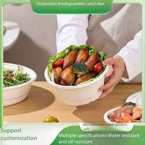 Tazón Redondo de Bagazo de 1500 ml de Un Solo Uso - Ecológico, Resistente al Calor, Ideal para Buffets de Catering/Sopas Grandes/Fiestas al Aire Libre - Product Image 4