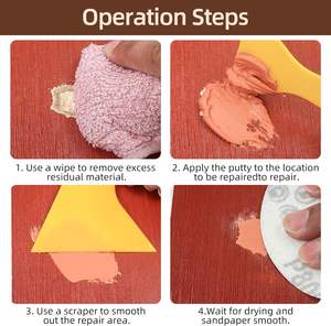 Premium à base d'eau toutes les couleurs séchage rapide 8 oz trous de meubles en bois gratter pâte de réparation du bois - Product Image 4