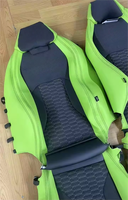 Housse de siège de voiture complète en cuir Nappa rouge personnalisée pour Lamborghini Urus