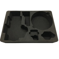 Insert en mousse de polyuréthane (PU) de forme personnalisée pour emballage, film protecteur pour boîte à outils, 18-40 kg/m³, antichoc, QLD Chine, 3-5 jours ouvrables