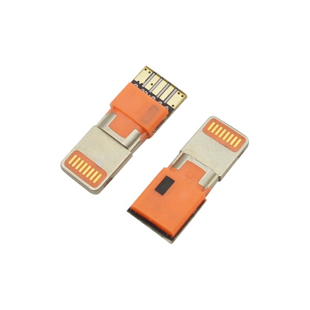 8 Pin Lightning Male Connector with PCB Board Solder-type DIY Cable for Charging Data Cable Assembly
