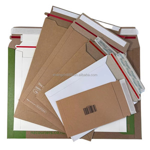 Tùy Chỉnh In Đầy Đủ Màu Sắc Logo Tự Dính Trắng Cứng Nhắc Các Tông Tài Liệu Phong Bì Giấy Phong Bì - Product Image 1