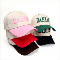 Casquette de baseball unisexe réglable et décontractée pour le sport et les activités de plein air, avec broderie DARLIN mignonne, idéale pour les vacances