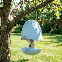 Mangeoire à oiseaux écologique, durable et réutilisable, résistante aux éclaboussures, en métal et plastique ABS, pour cage, distributeur de nourriture pour pigeons et perroquets