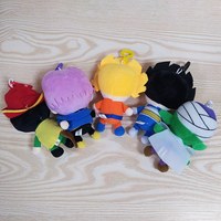 5 pièces/ensemble DBZ Figure en peluche porte-clés Anime Gogeta Goku Vegeta DBZ pendentif pour sac décoration Anime peluche porte-clés poupée jouets