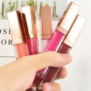 Batom multicolorido, batom marca cosméticos barato brilho labial vegan luxo longa duração gloss labial glitter maquiagem