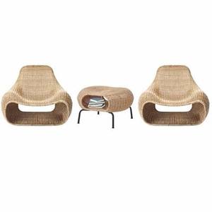 Vente en gros de canapé d'extérieur en rotin Pe moderne avec coussins imperméables au design durable pour le salon et le jardin - Product Image 5