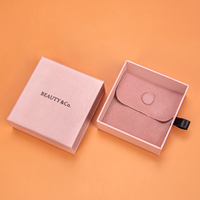 Personnalisé en gros bijoux collier anneau longue chaîne en plastique emballage bijoux tiroir boîte avec logo